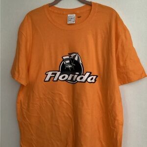 299. Florida Graphic Tee in Vibrant Orange NWOT Unisex